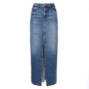 NWT Reformation Tazz Maxi Denim Skirt size 27